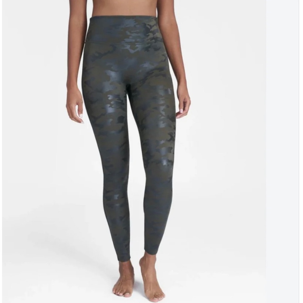 Spanx | Faux Leather Leggings (Camo)